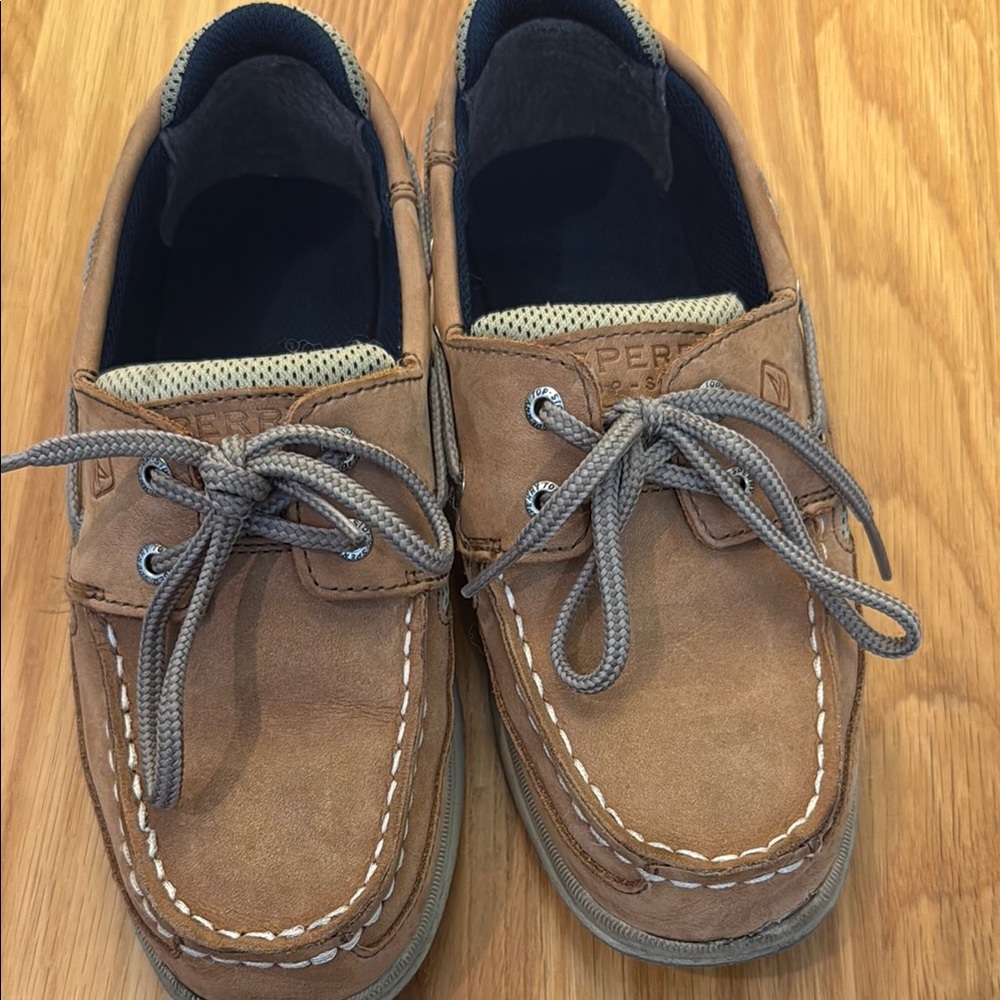 Sperry Brown Leather Boat Shoes